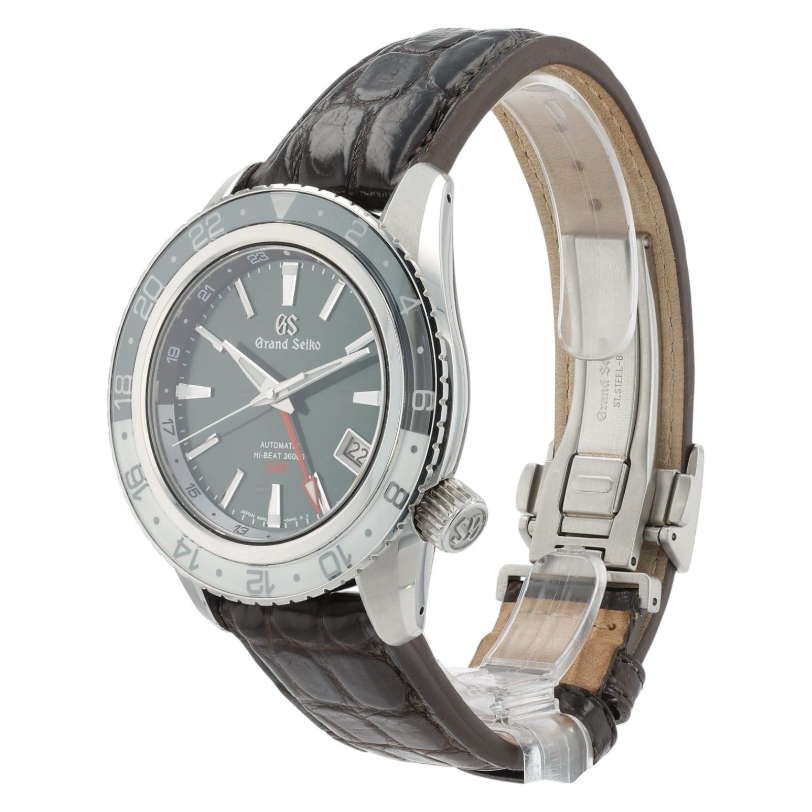 Grand Seiko Sport Green Dial Stainless Steel 44mm Automatic Mens Watch SBGJ239
