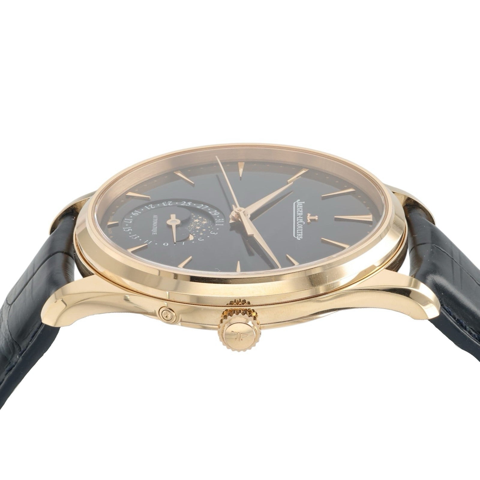 JLC Master Ultra-Thin Moon Blue Dial 18k Rose Gold 39mm Automatic Men’s Q1362580