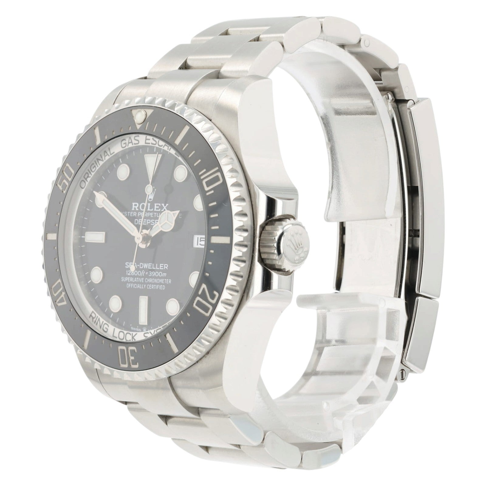 Rolex Deepsea Black Dial Stainless Steel 44mm Automatic Mens Watch 126660