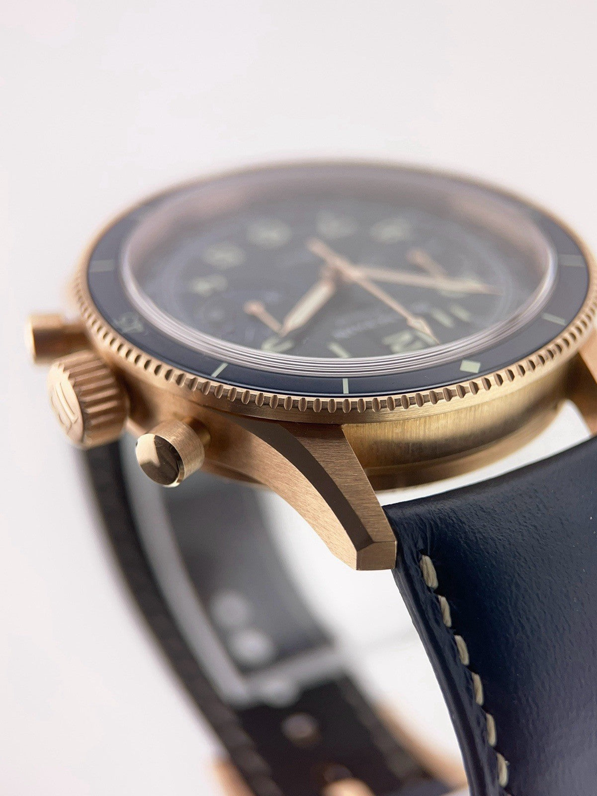 Blancpain Air Command 18k Rose Gold Blue Dial 42.5mm Automatic AC02-36B40-63B