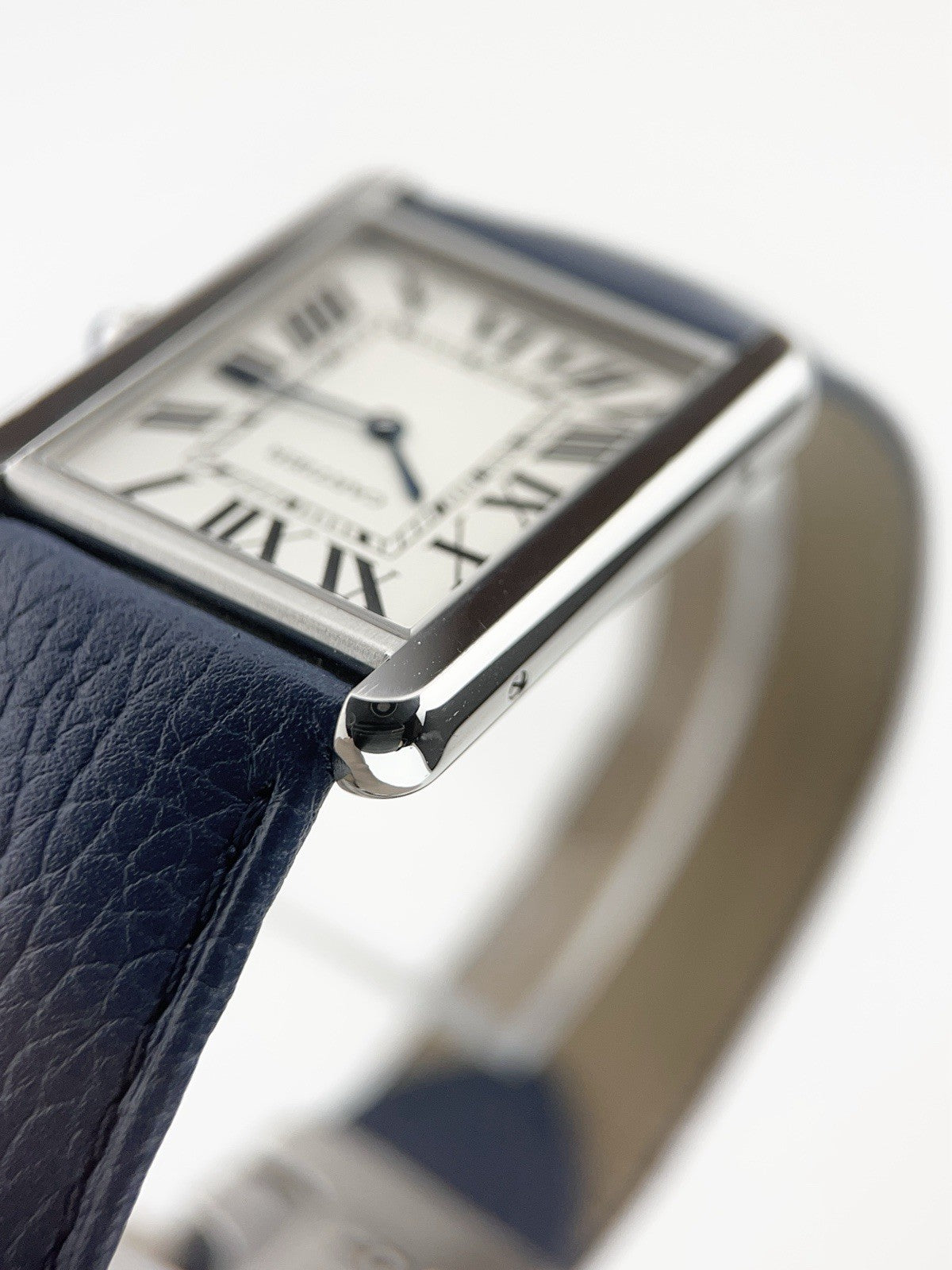 Cartier Tank Solo Stainless Steel Silver Dial 27mm Quartz Men's Watch W1018355