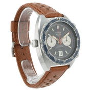 Heuer Autavia Stainless Steel Black Dial 42mm Automatic Vintage Mens Watch 11630