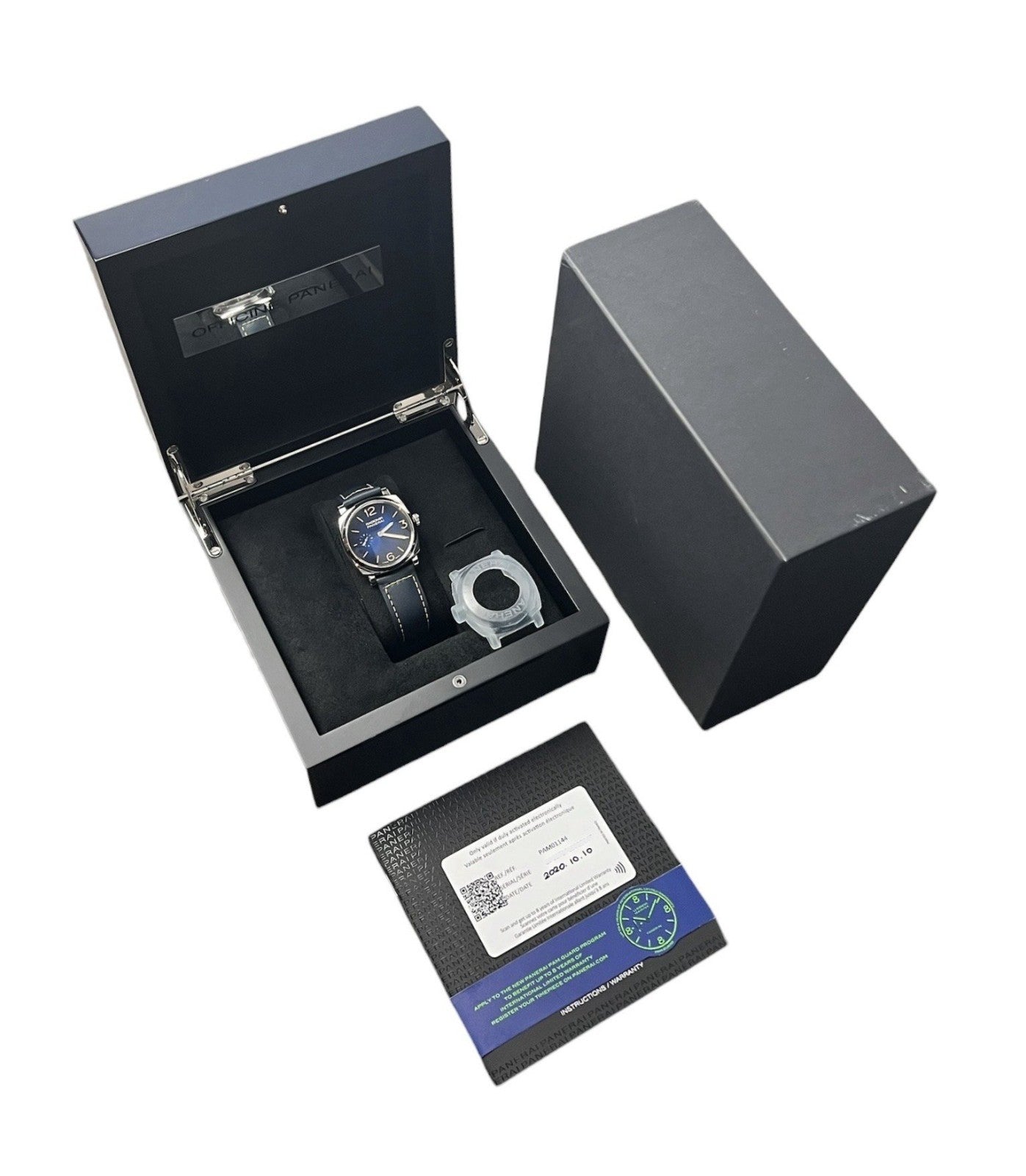 Panerai Radiomir Blue Dial Steel 42mm Manual Wind Small Second Mens PAM01144
