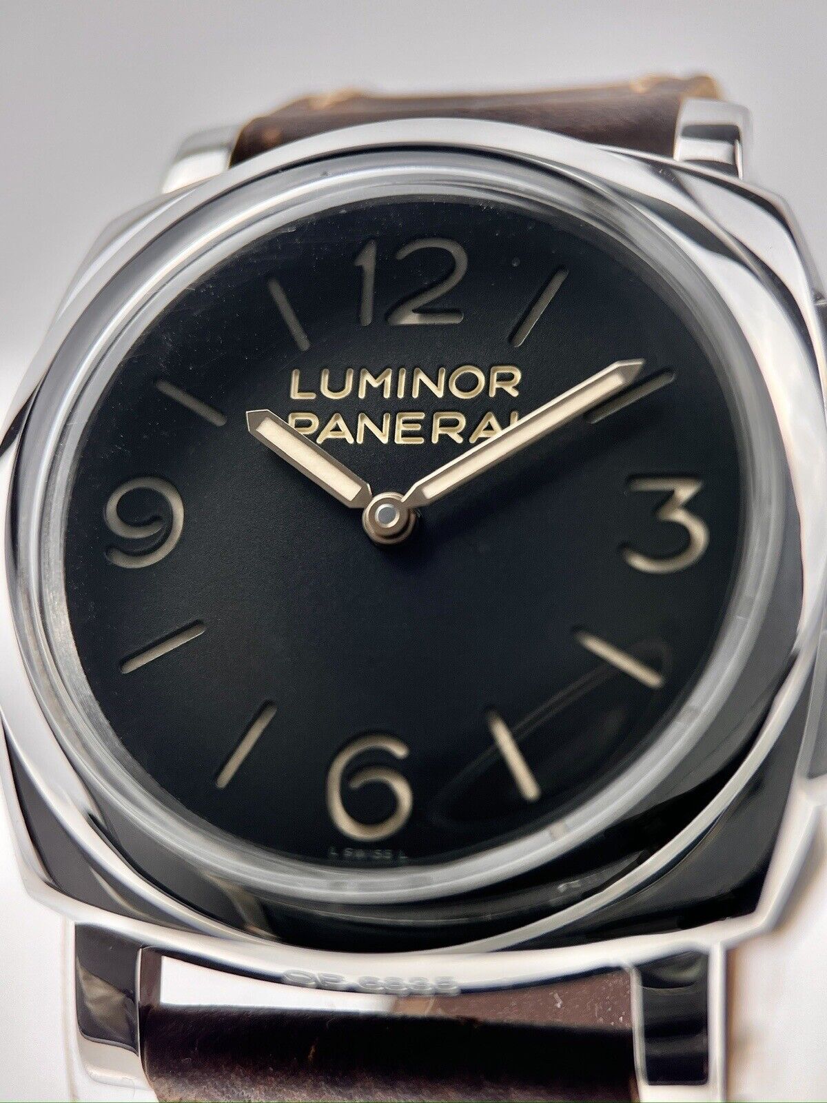 Panerai Luminor 1950 Men's Black Dial Manual Wind Watch PAM00372 W/ Papers