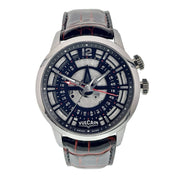 Vulcain Anniversary Heart Steel Silver & Black Dial 42mm Manual Watch 160128
