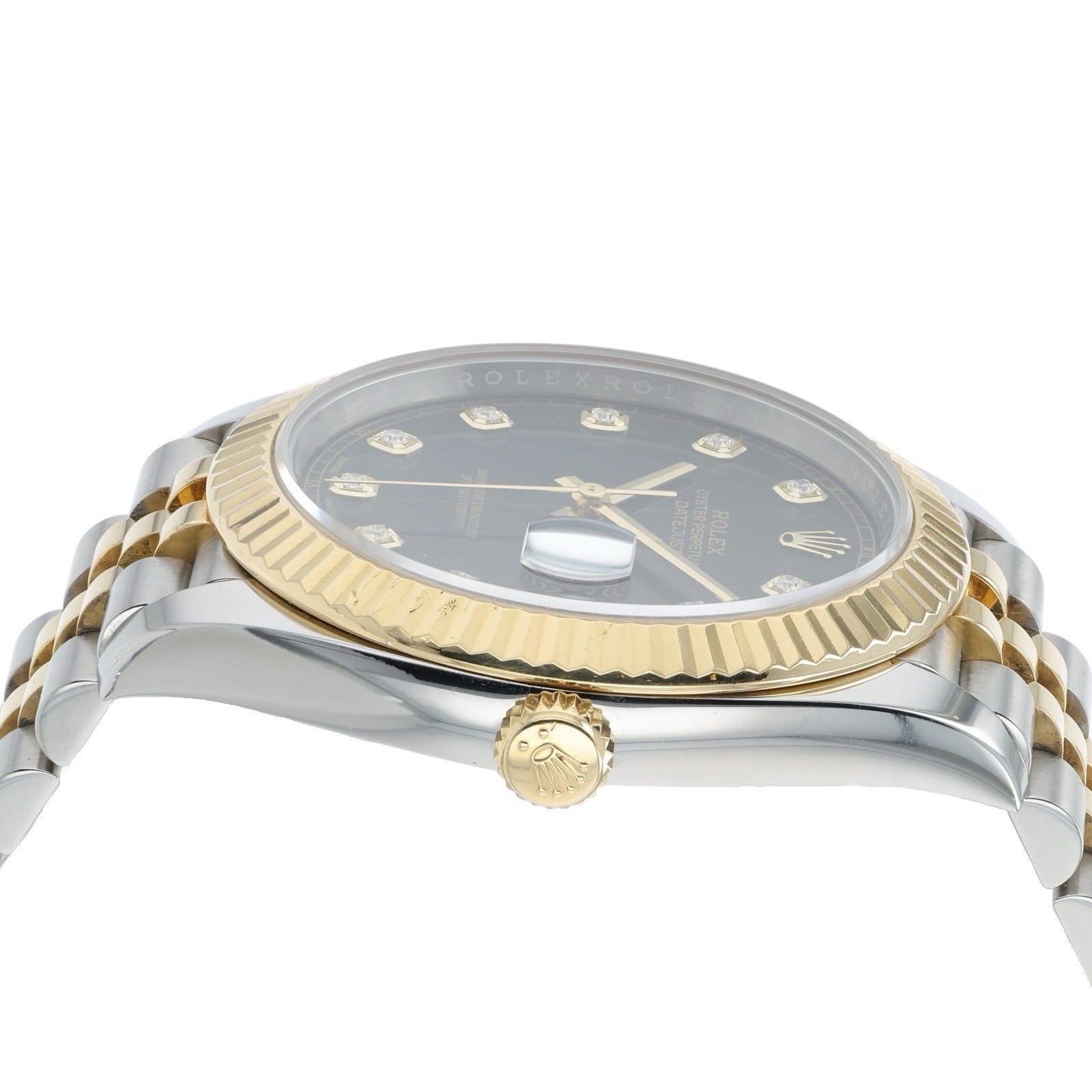Rolex Datejust Black Dial Gold & Steel 41mm Automatic Movement Mens Watch 126333
