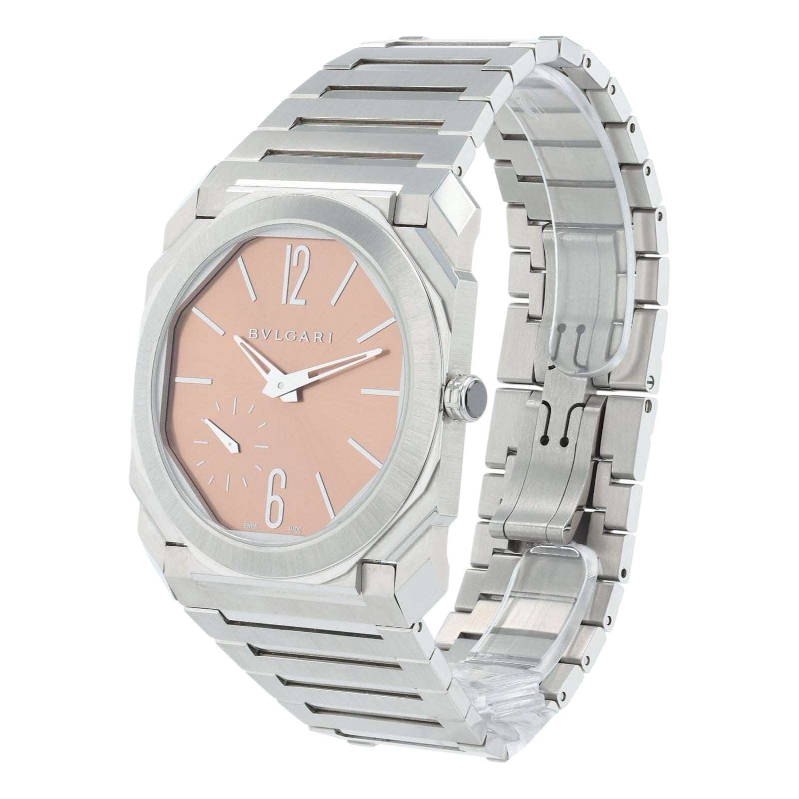 Bvlgari Octo Finissemo Salmon Dial Stainless Steel 40mm Automatic Mens 103856
