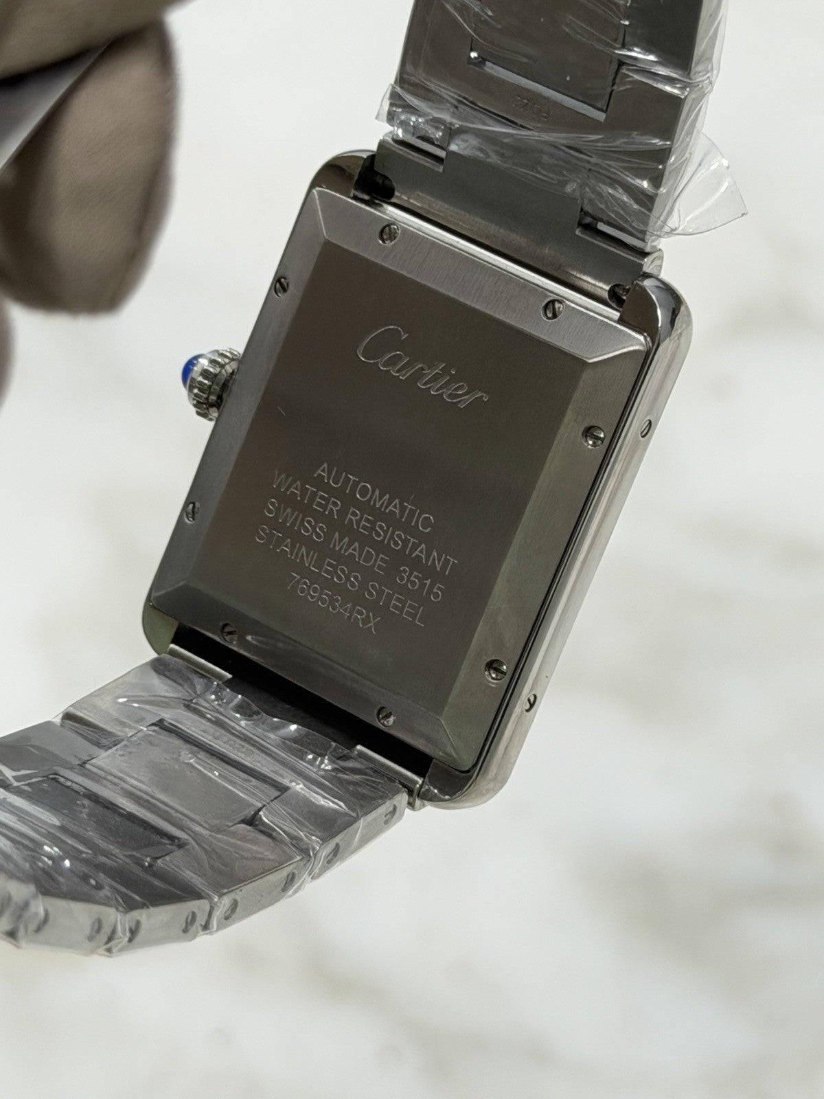 Cartier Tank Solo XL 3515 Stainless Steel 31mm Automatic Mens Watch W5200028