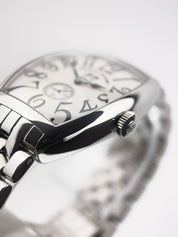 Franck Muller Tonneau Steel Silver Dial 34mm Automatic Men's Watch 6850S6GG