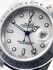 Rolex Explorer II Stainless Steel White Dial 40mm Automatic Mens Watch 16570
