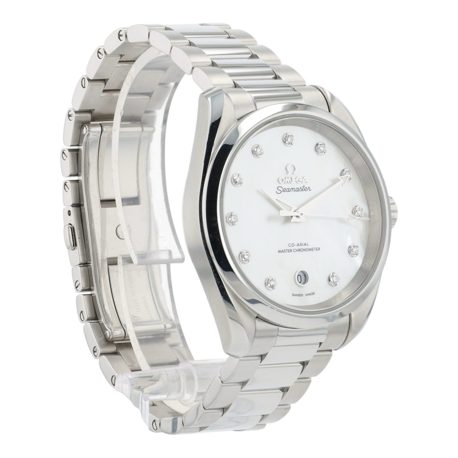 Omega Seamaster MOP Silver Dial Steel 38mm Automatic Mens 220.10.38.20.55.001