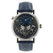 Breguet Tradition 18k White Gold Blue Dial 40mm Automatic Men's Watch 7597