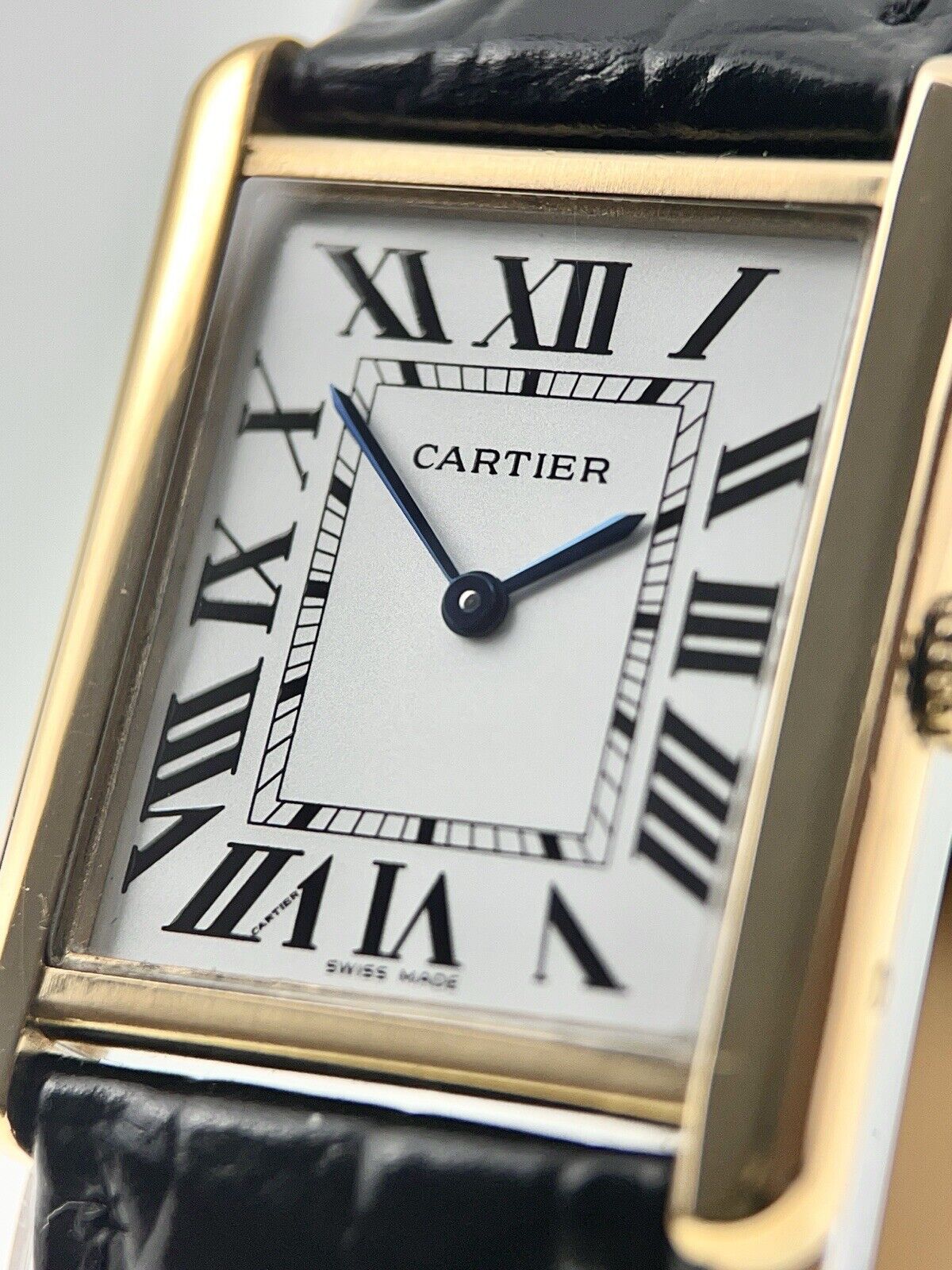 Cartier Tank Solo 18k Yellow Gold and Steel 27mm Quartz Men's Watch 3167