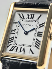 Cartier Tank Solo 18k Yellow Gold and Steel 27mm Quartz Men's Watch 3167