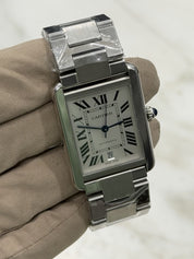 Cartier Tank Solo XL 3515 Stainless Steel 31mm Automatic Mens Watch W5200028