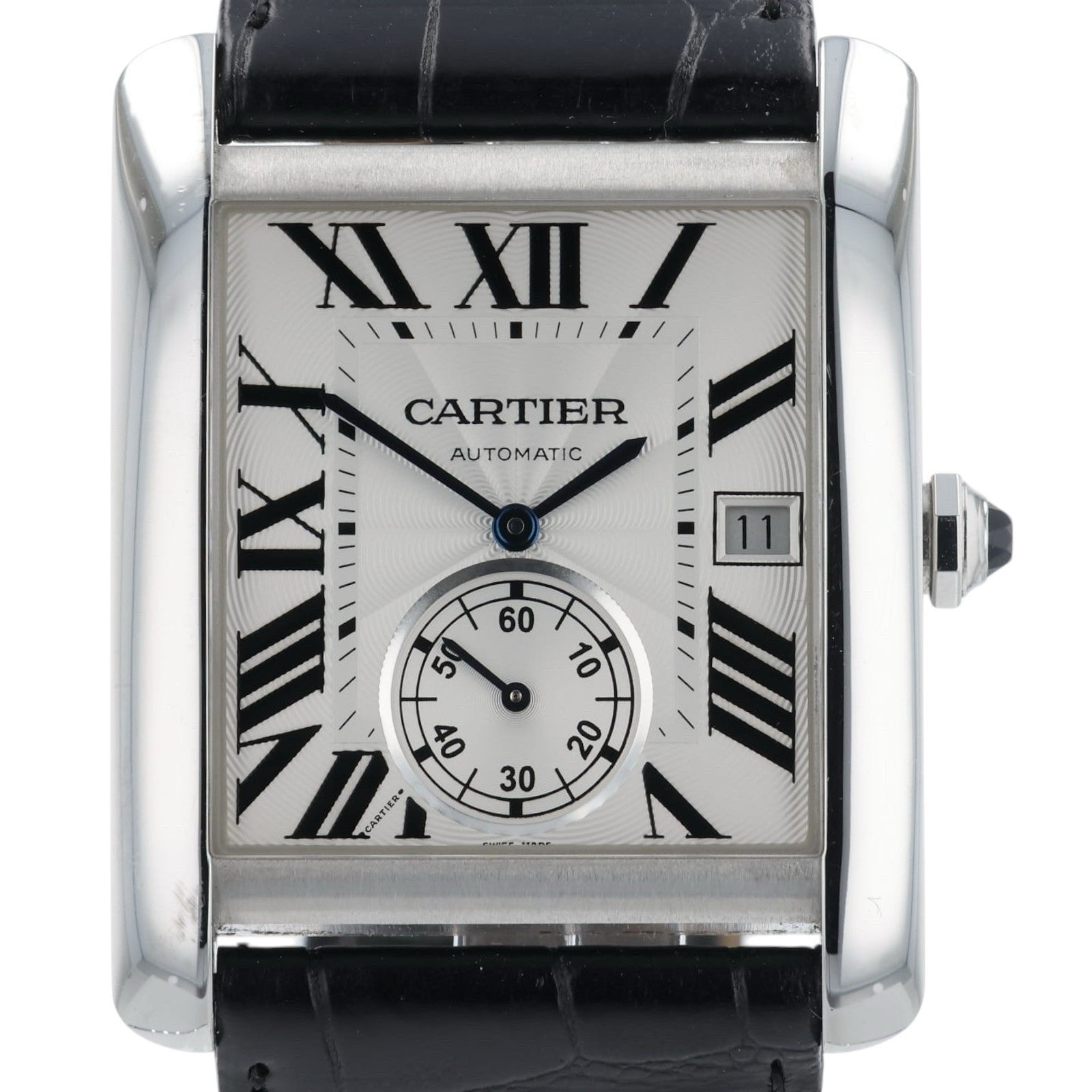 Cartier Tank MC Automatic Large Model Stainless Steel Men's Watch W5330003
