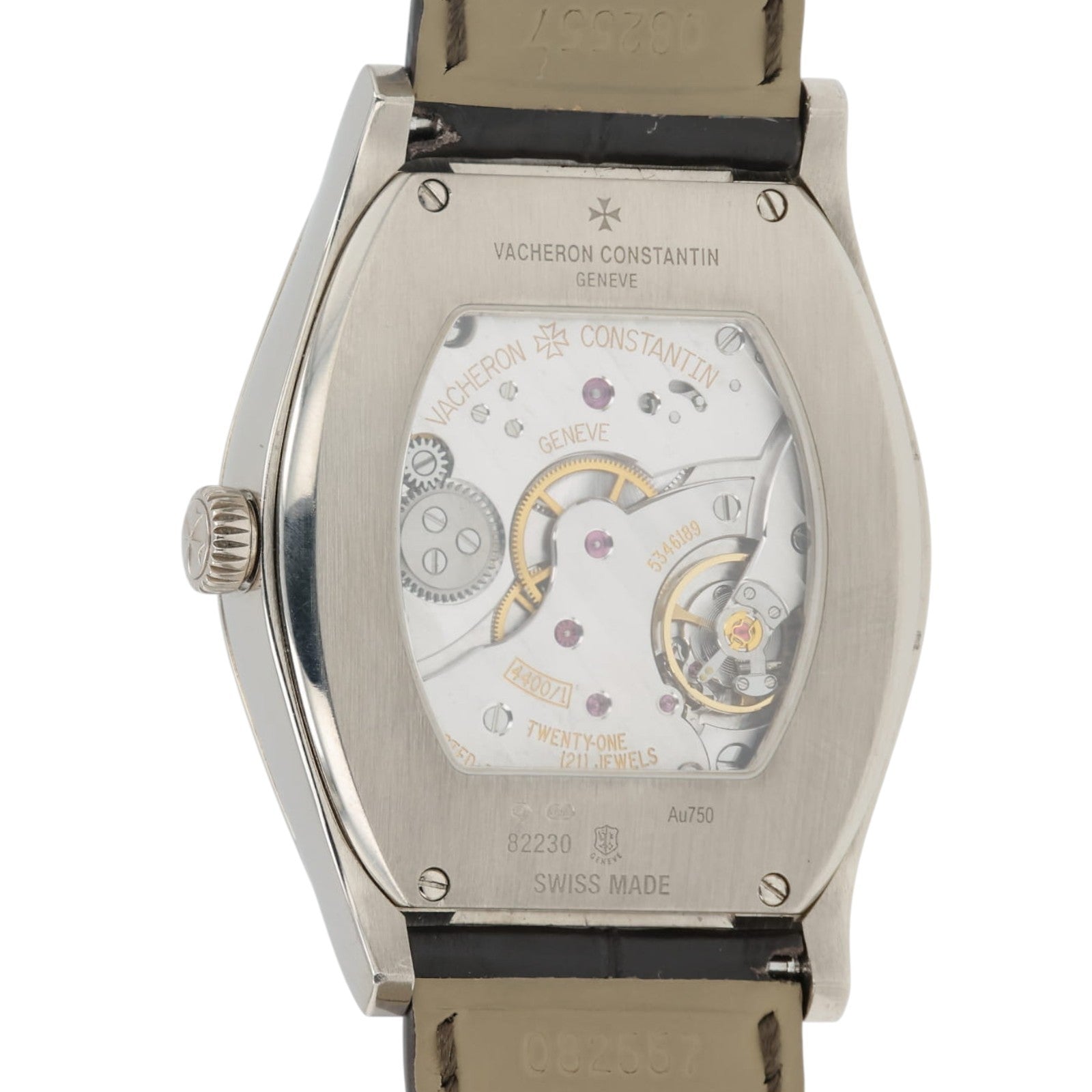 Vacheron Constantin Malte Gray Dial 18k White Gold 36x47mm Manual Wind 82230