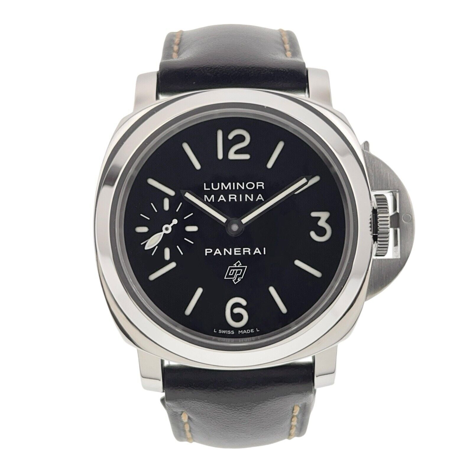 Panerai Luminor Marina Stainless Steel Black Dial 44mm Manual Wind Mens PAM00005