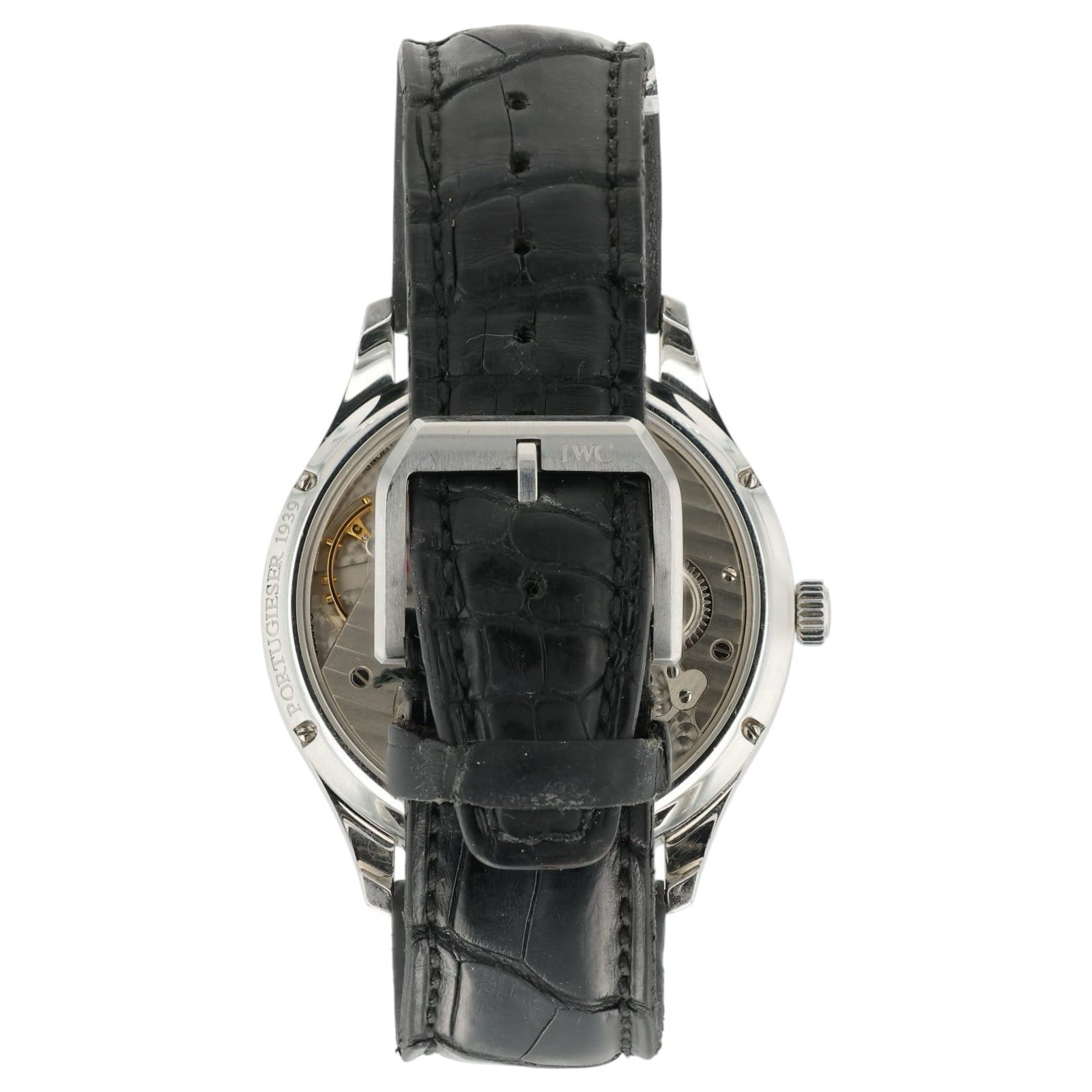 IWC Portugiesser Black Dial Stainless Steel Manual Wind Men’s Watch IW544501