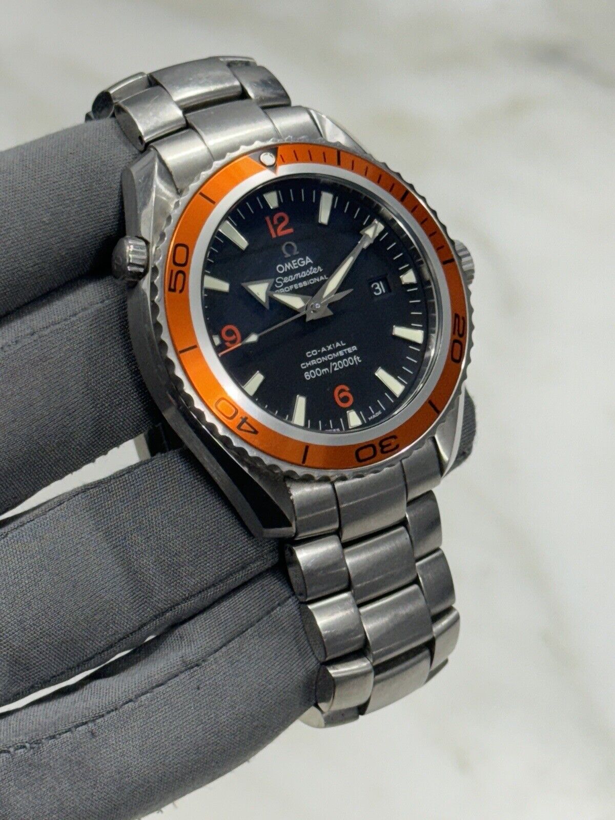 Omega Seamaster Planet Ocean 45mm Steel Black Dial Mens Watch 2208.50.00