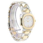 Patek Philippe Nautilus White Dial 18k Yellow Gold & Steel 27mm Quartz 4700-61