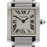 Cartier Tank Franchise Steel Silver Dial 25x20mm Quartz Women’s Watch W51008Q3