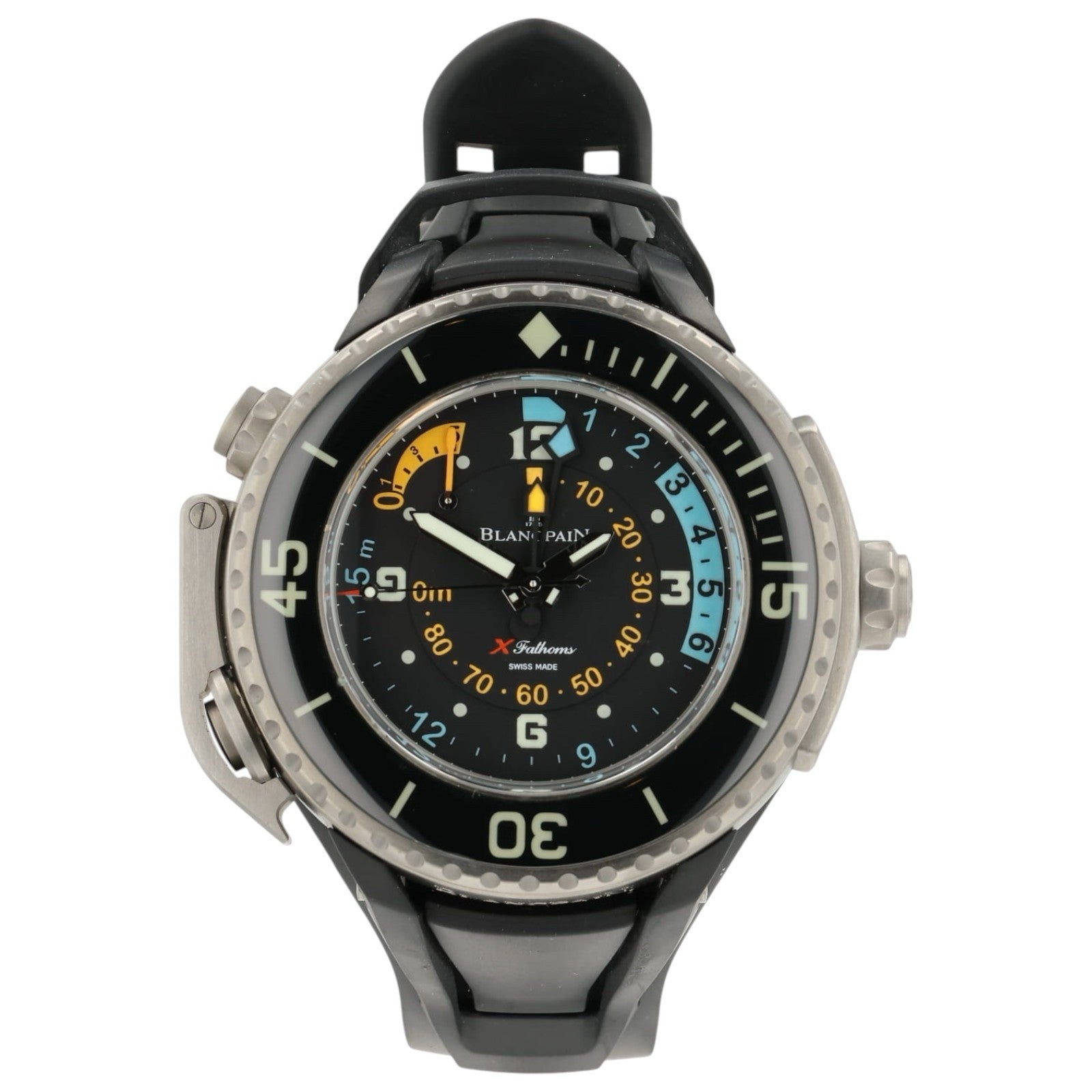 Blancpain X Fathoms Black Dial Titanium 55.6mm Automatic Mens 4018-1230-64A