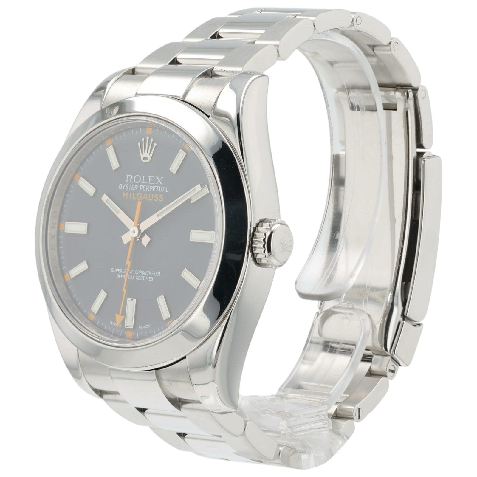 Rolex Milgauss Black Dial Stainless Steel 40mm Automatic Men’s Watch 116400