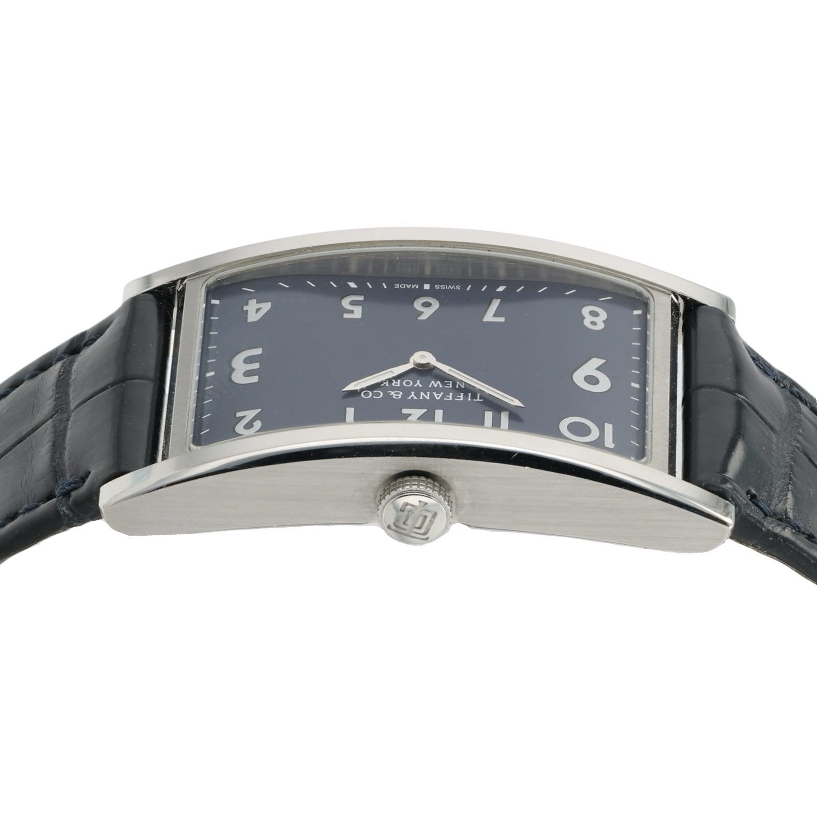 Tiffany & Co. East West Blue Dial Stainless Steel Quartz Movement Unisex Watch