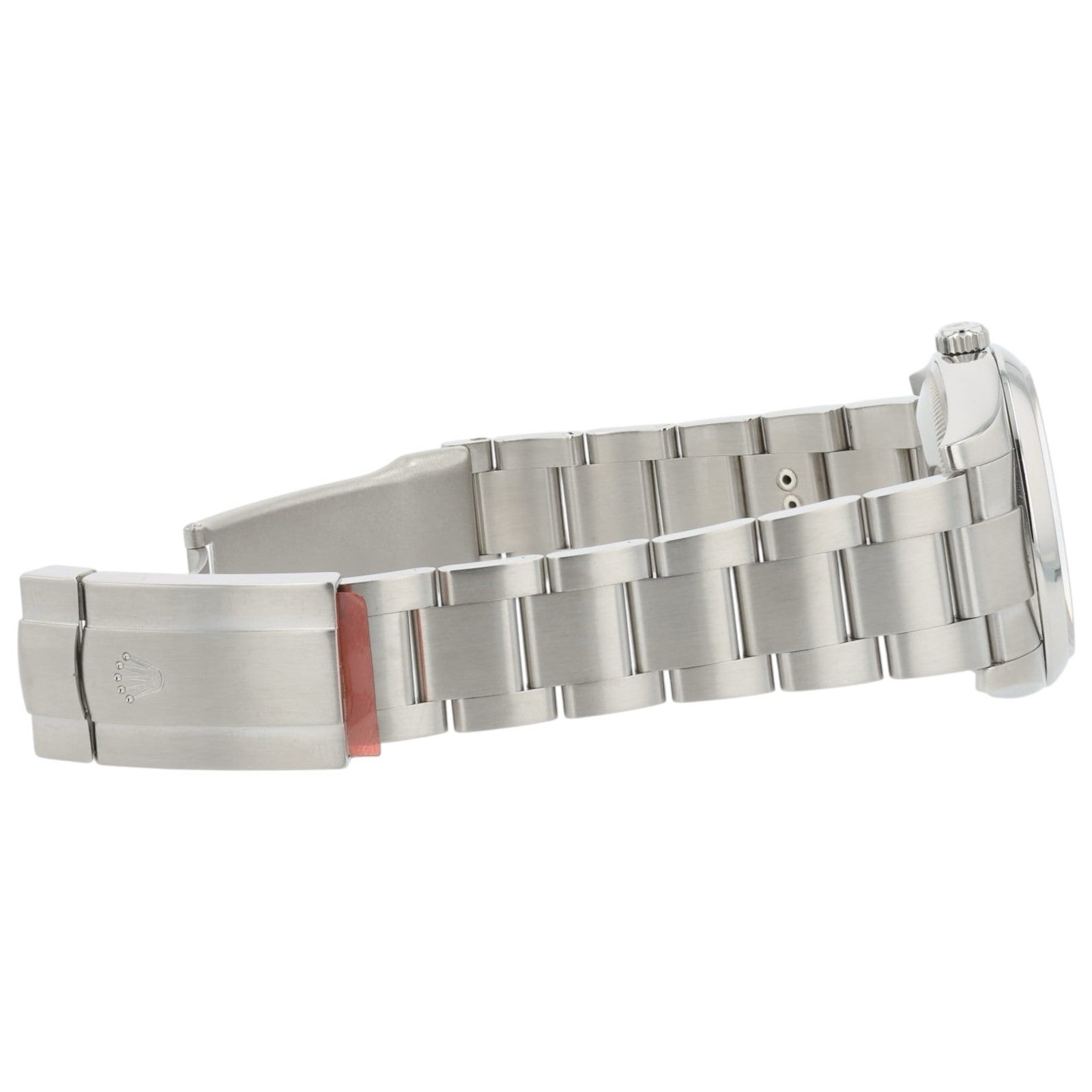 Rolex Air King Dominos Silver Dial Steel 34mm Automatic Unisex Watch 114200