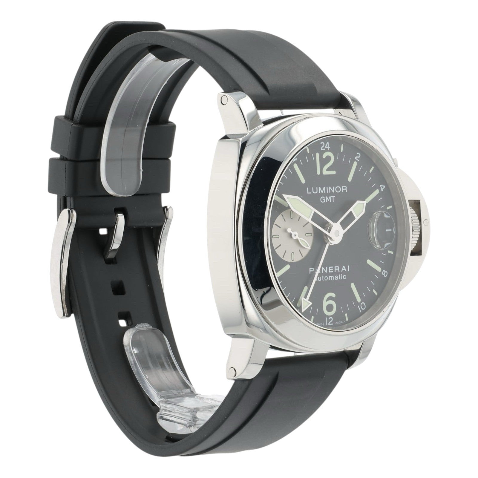 Panerai Luminor GMT Black Dial Stainless Steel 44mm Automatic Mens PAM00088