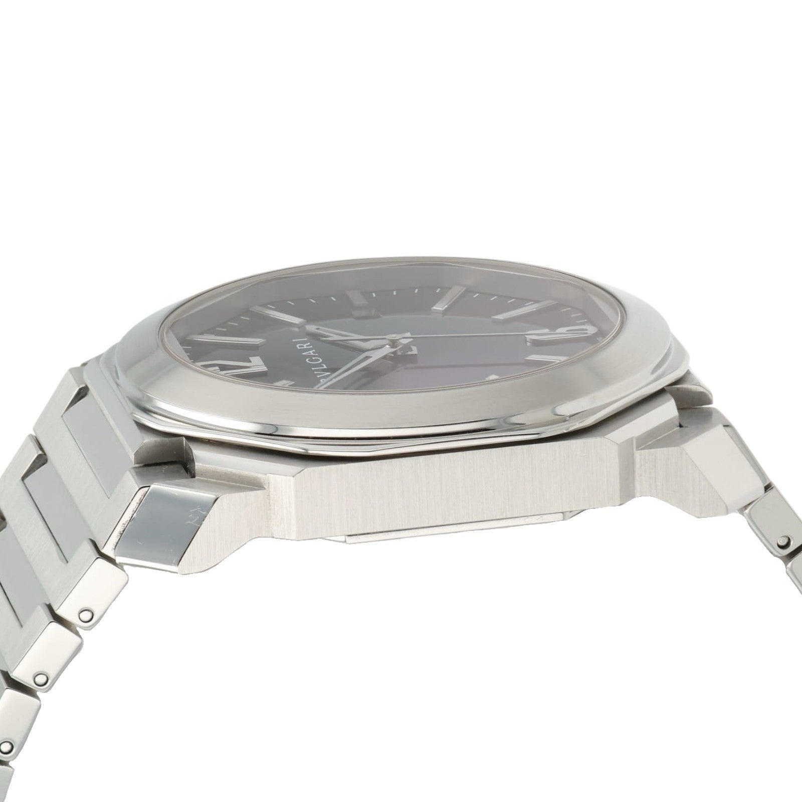 Bvlgari Octo Black Dial Stainless Steel 41mm Automatic Movement Mens Watch BG041