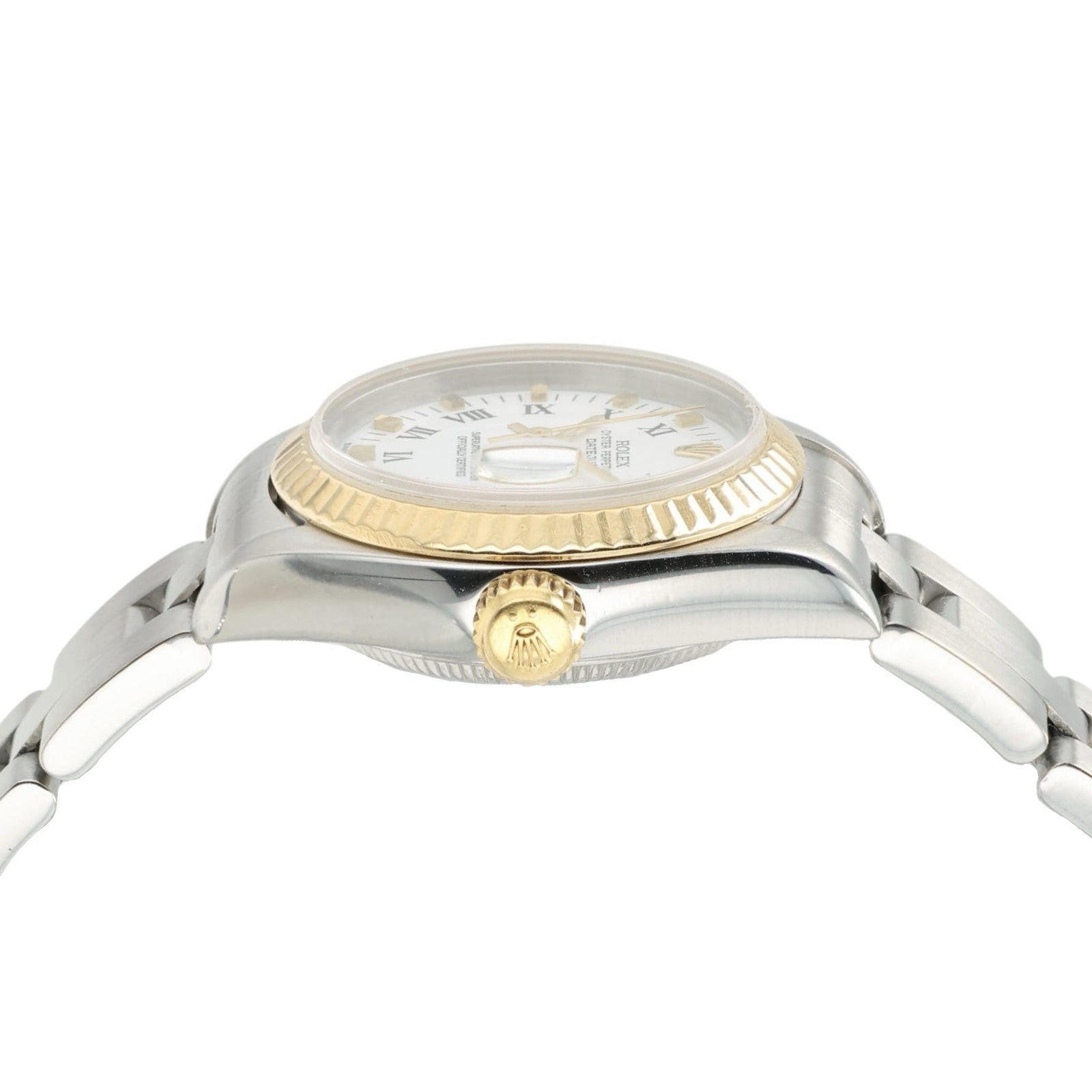 Rolex Lady-Datejust White Dial 18k Yellow Gold & Steel 26mm Automatic 69173