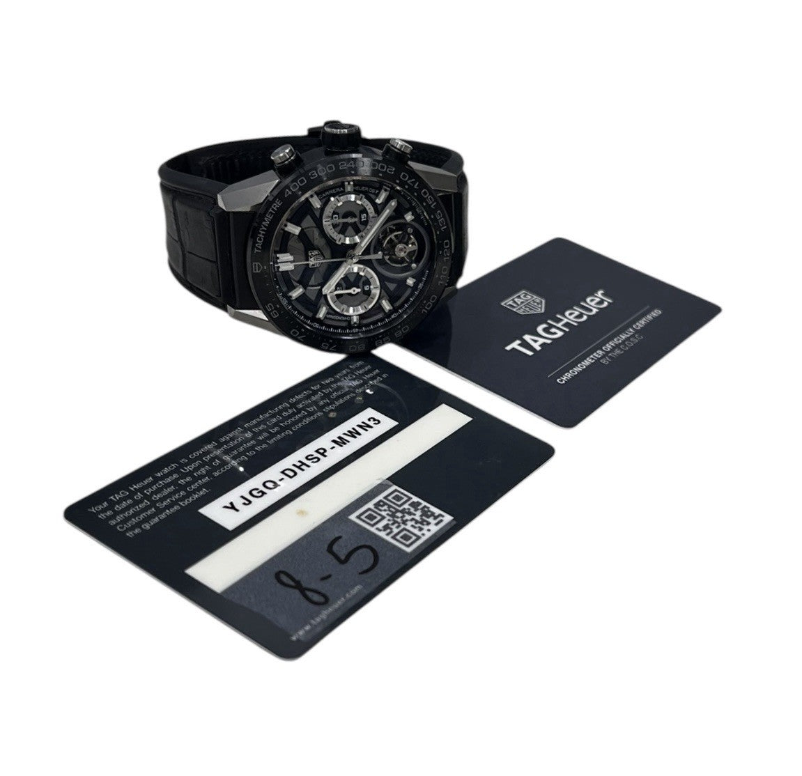 Tag Heuer Tourbillon Titanium Black Dial 45mm Automatic Men's Watch CAR5A8Y
