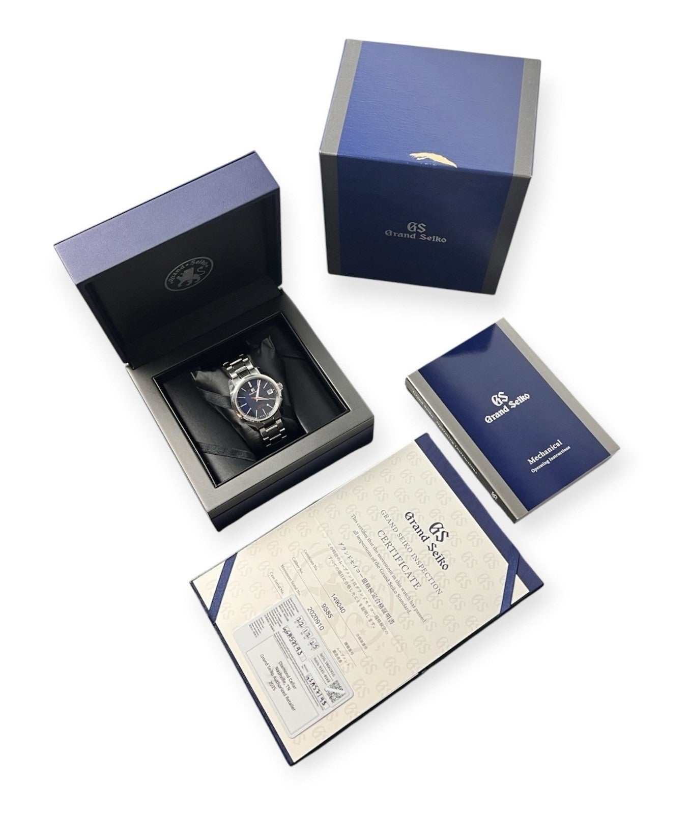 Grand Seiko Heritage Superman Blue Dial Steel 40mm Automatic Mens Watch SBGH281