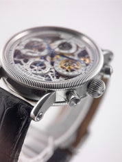 Chronoswiss Opus Stainless Steel Skeleton Dial 38mm Automatic Mens Watch CH7523