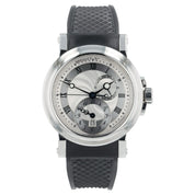 Breguet Marine GMT Silver Dial Stainless Steel 43mm Automatic Men’s Watch 5857
