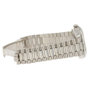 Rolex Day Date Silver Motif Dial 18k White Gold 40mm Auto Men's Watch 228239