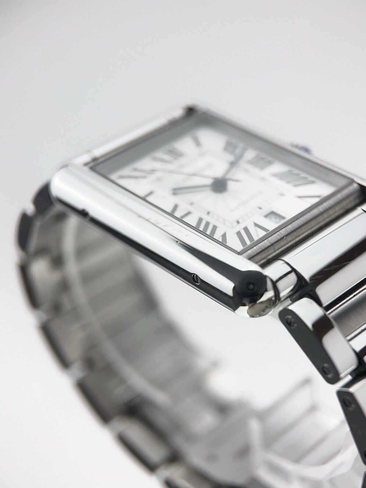 Cartier Tank XL Stainless Steel 31mm Roman Dial Automatic Men’s Watch WSTA0040