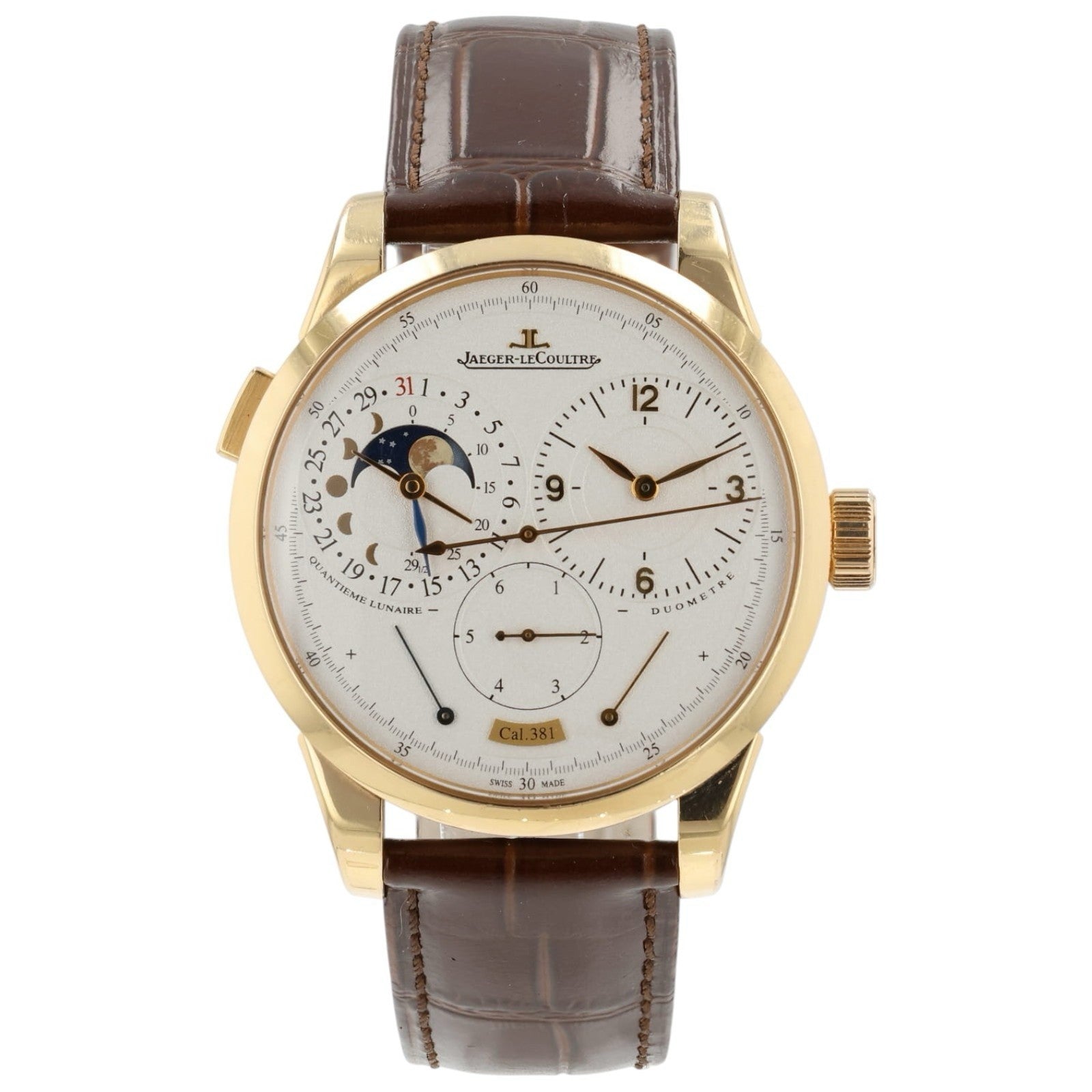 LeCoultre Duometre Silver Dial 18k Rose Gold 40.5mm Manual Men’s Watch Q6042521