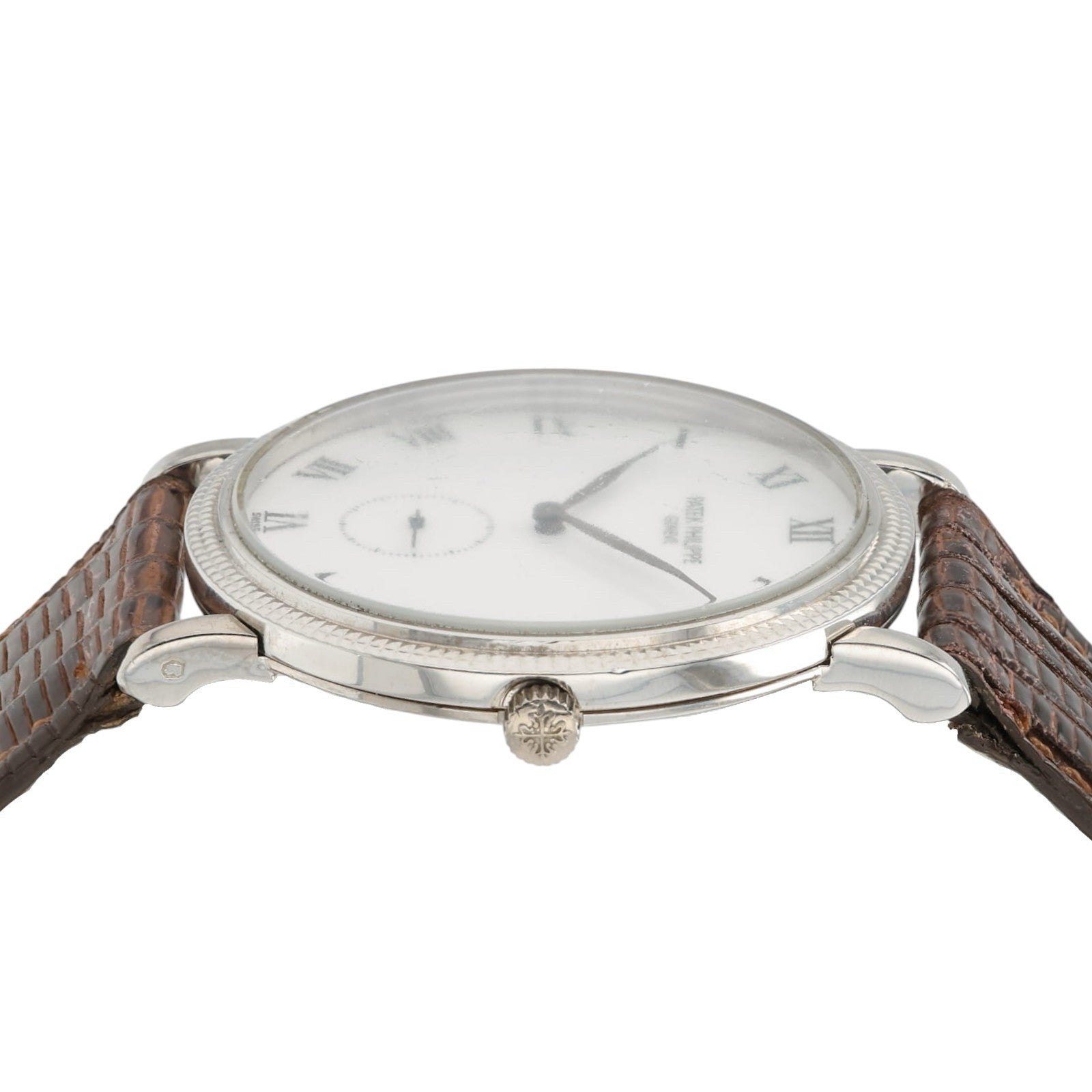 Patek Philippe Calatrava White Dial 18k White Gold 33mm Manual Wind Men’s 3919G