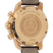 Chopard Grand Prix De Monaco 18k Rose Gold Silver Dial 44mm Auto 161294-5001