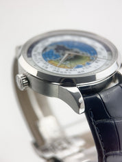 Montblanc Heritage Worldtimer Steel Blue Dial 41mm Automatic Men's Watch 7339