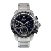 Glashutte Original Sport Steel Black Dial 42mm Automatic Mens 39-31-43-03-14