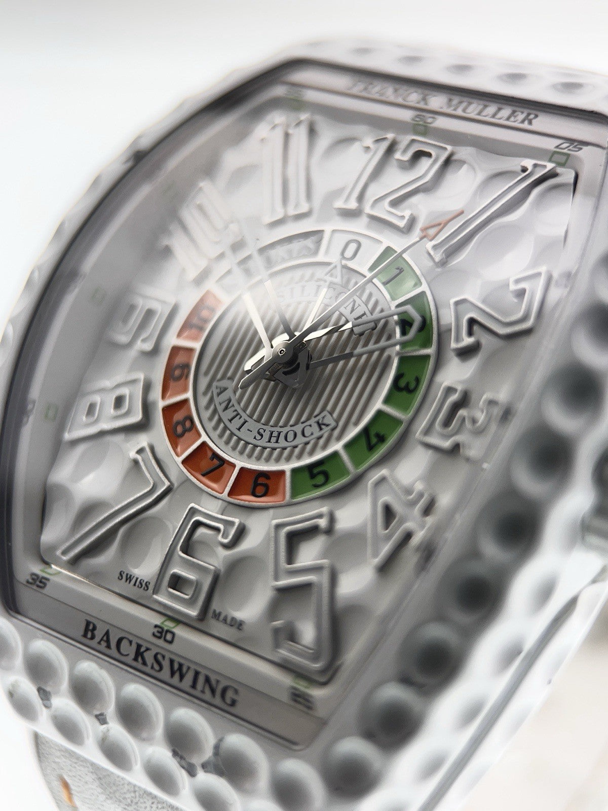 Franck Muller Vanguard Backswing White Dial 44mm Automatic Watch V45SCDTGOLF