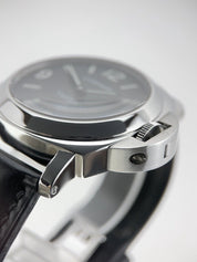 Panerai Luminor Base Logo Steel Black 44mm Manual Wind Men’s Watch PAM00000