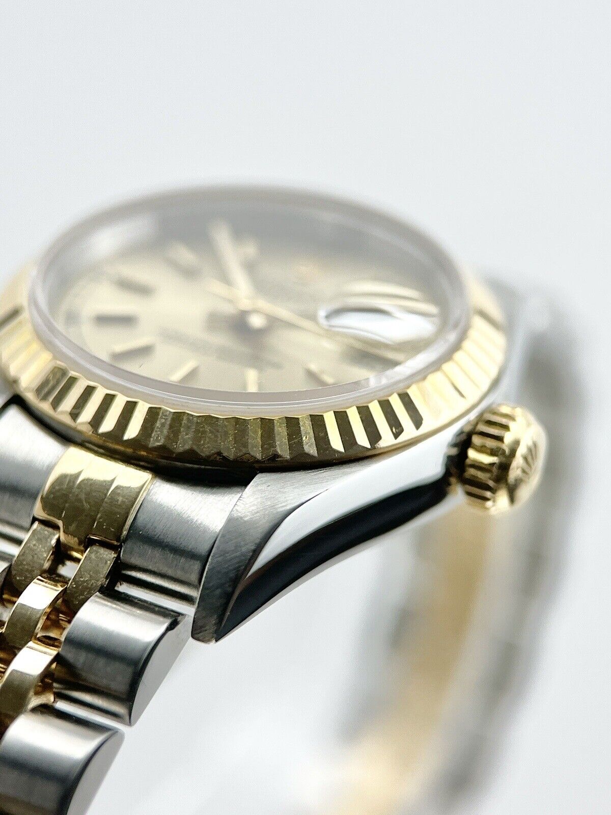 Rolex Datejust 26 Automatic Gold Color Dial 18k Yellow Gold & Steel Case 69173