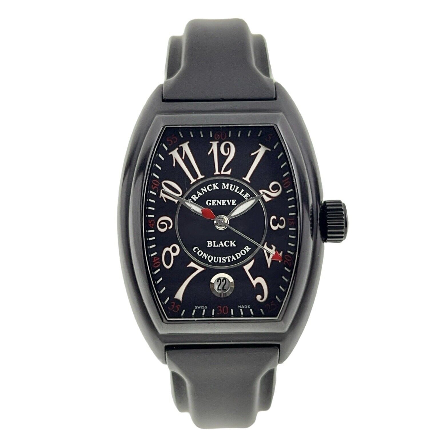 Franck Muller Conquistador Steel Black 34.5mm Automatic Men’s Watch 8005HSC