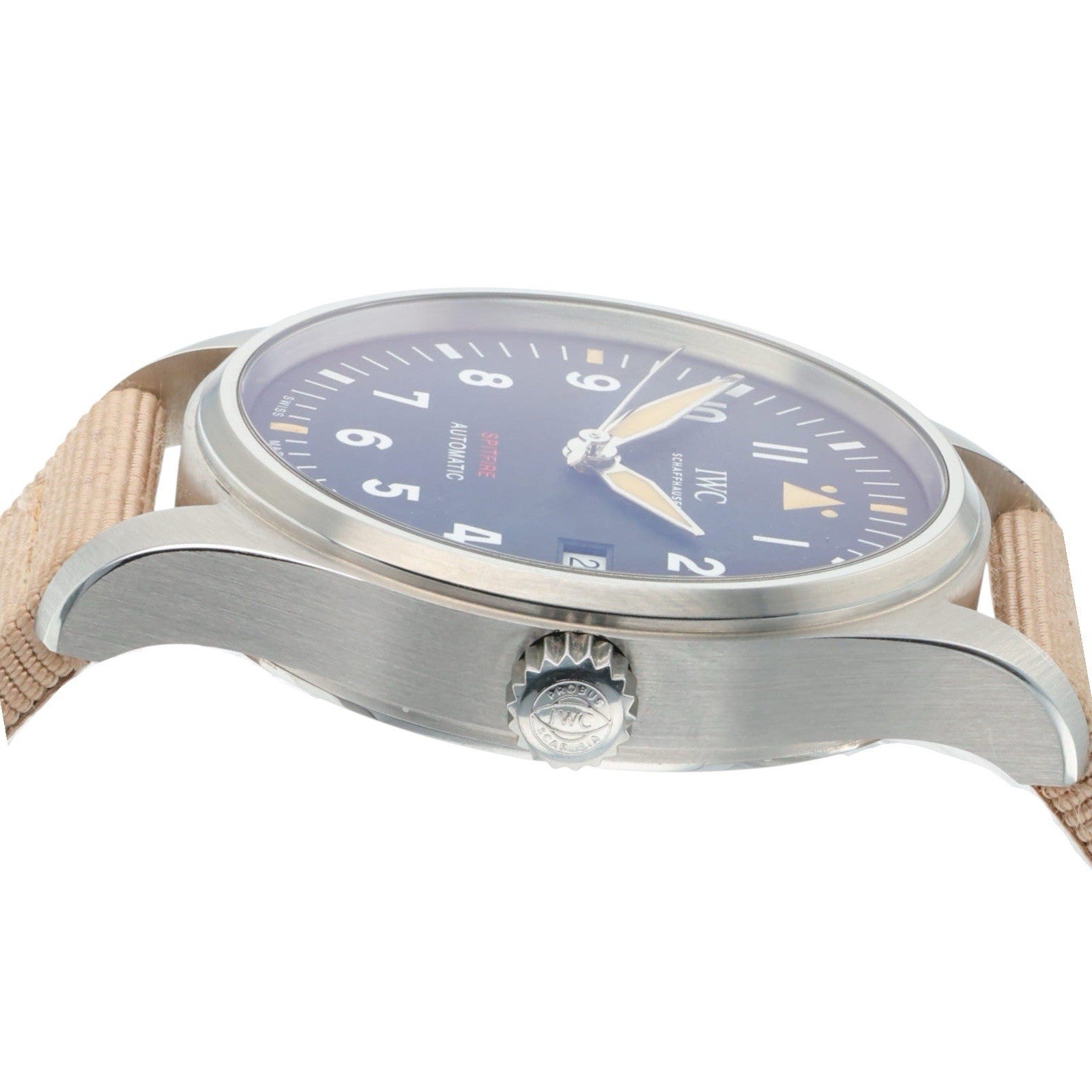 IWC Spitfire Stainless Steel Black Dial 39mm Automatic Men’s Watch IW326801