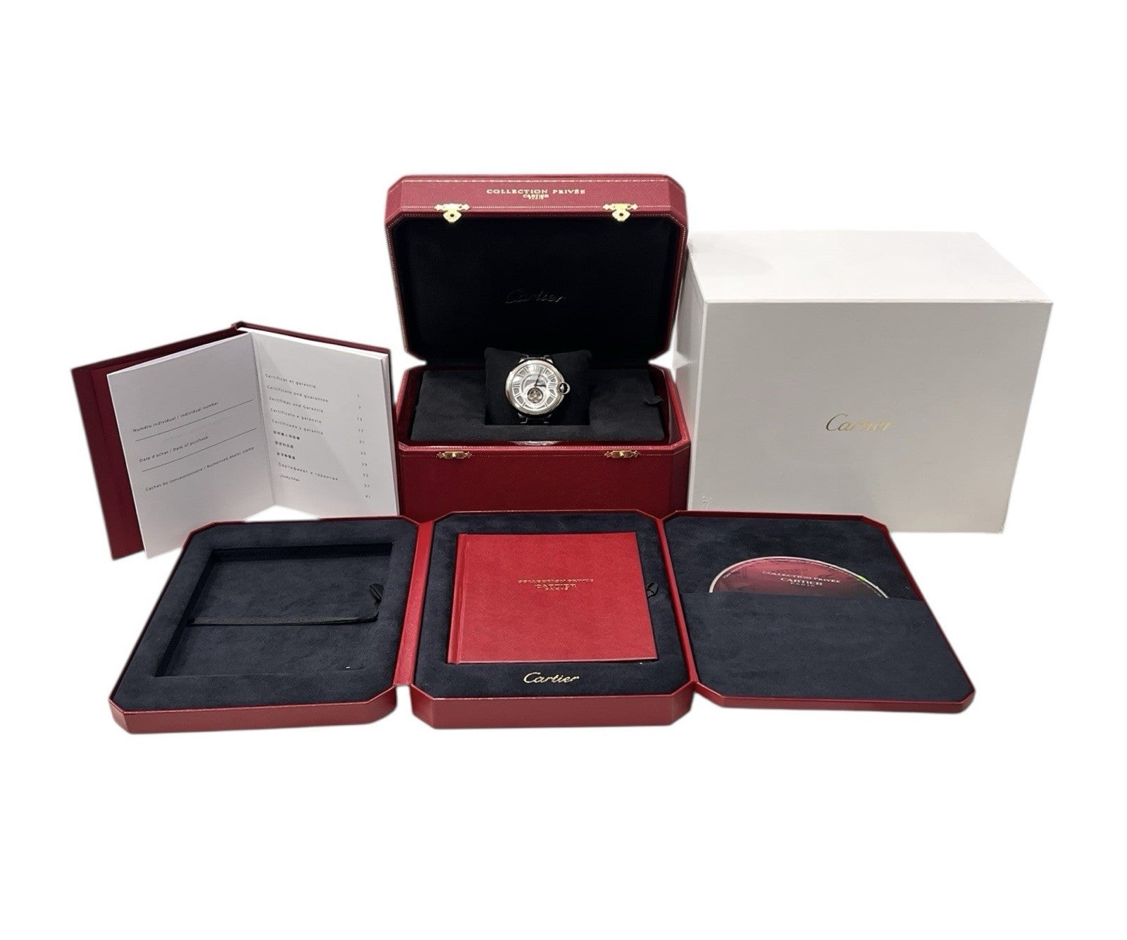 Cartier Ballon Bleu Tourbillon 18k White Gold 46mm Manual Wind Men’s W6920021